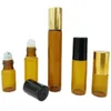 Bottiglia di profumo in vetro Bottiglia di ambra cosmetica 1 ml 2 ml 3 ml 5 ml 8 ml 10 ml Rotolo di plastica all'ingrosso su bottiglia