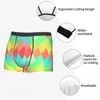 Underpants Colorful Man's Boxer Briefs Rhombous Breathable Funny High Quality Print Shorts Gift Idea