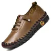 Kwaliteit ultrazachte orthopedische schoenen voor dames Lederen platte schoenen met zachte bodem Handgemaakte vrijetijdsschoenen maat 35-43