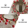 Decorative Flowers 6 Pcs Berry Candlestick Wreath Artificial Christmas Xmas Ring Tree Decorations Foam Dining Room Table