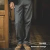 Maden Retro rozebrane dżinsowe dżinsy szary kolor Slim Fit Postawowe spodnie Vintage Twill Stożrowane spodnie Męskie amekaji Wear Fashion 240106