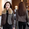 ZXRYXGS – veste en cuir pour femmes, vêtement d'hiver polyvalent, épais et chaud, haut de gamme, amincissant, tendance coréenne, 2024