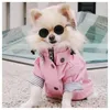 Pet Dog Coat Waterproof Jacket dla małych średnich psów Koty PET PASKA RACZOWEGO Sport Hoodies Popa Perro Pet Fashion Ubrania 240106