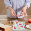 Stoviglie 3 pezzi Snack Bag Lunch Lavabili Accessori per biscotti Sacchetti impermeabili Pane Biscotti per la casa Peva Compatto riutilizzabile Bambini Bambino