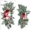 Yan Spring Wedding Wedding Sign Flowers Swags Floral Floral For Rustic Wedding Backdrop Cermonive Decoration 240106