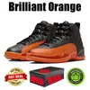 With Box jumpman Cherry 12 12s mens basketball shoes Brilliant Orange Wolf Grey red Black Taxi Utility Royalty Flu Game men trainers sneakers shoe