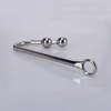 Metal Anal Hook With Ball Prostate Massager Anal/Butt Plug Anus Dilator Rostfritt stål Analsexleksaker för män Kvinnor Gay BDSM Toy 240106