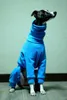 Hundkläder Whippet Polar Fleece Turtleneck Four Legged Jacket Blue Italian Greyhound Winter Clothes