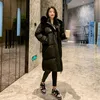 Women's Trench Coats 2024 Beautiful Fashion Long-style Down Jacket Big Hair Collar Korean Version Of Loose Cotton Thick Coat Trend