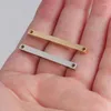 チャーム5pcs/lotステンレス鋼の横方向バーペンダントジュエリーDIY手作りのスティックアクセサリーを作る