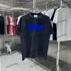 Xinxinbuy 2024 Homens Designer Tee Camiseta Destruída Reunindo Carta Paris Mulheres Preto Vermelho Amarelo Azul M-2XL