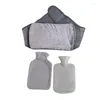 Cinture Set versatile di bottiglie d'acqua con cintura in vita regolabile e borsa calda in cartone animato con copertura in peluche per bambini adulti