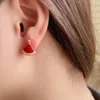 Boucle d'oreille de bijoux de créateur Nouveau collier de petite jupe Femme blanc fritillaire cornaline créateur de bijoux pour femmes cadeau de fiançailles et de mariage meilleure qualité