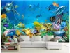 3D Tapeta Niestandardowe zdjęcie bez tkanu Mural Undersea World Fish Room Malowanie obrazu 3D ścienne malowidła ścienne Tapeta 6515019