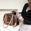 YUEXUAN Designer de luxo sacola gato cão pet caixa transportadora viagem portátil couro do plutônio grande capacidade elegante ombro respirável padrão bonito saco para animais de estimação atacado