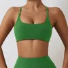 Yoga Outfit Femmes Cross Strap Sous-vêtements de sport Top Push Up Sport Soutien-gorge Gym Crop Brassiere Fitness Soutien-gorge respirant