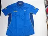 Free Shipping Fuji Subaru Wrc Racing Team Edition Short Sleeved Shirt Suit Blue 6