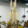 nastro/bianco/nero/oro candelabri di cristallo centrotavola per centrotavola decorazione di nozze lampadario di cristallo acrilico sfondo per feste arco per matrimonio