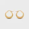 Franse Koper Vergulde 18k Gouden Dubbele Ring Oorbellen Vrouwen S925 Zilveren Naald Ontwerp All-Match Lichte Luxe Charm Sieraden trend