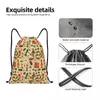 Shopping Bags Fashion Board Game Drawstring Backpack Sports Gym Bag For Men Women Chess Sackpack