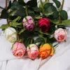 Simulation single lover rose single flower wedding holding decorative materials living room bedroom wedding foreign trade MWL