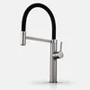 Kitchen Faucets Tuqiu Sink Faucet Tap And Cold Carved Spring Brass Rotation Pull Down Decked Single Lever Mixer
