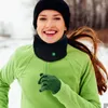 Bandane Sciarpa riscaldata elettrica intelligente con ricarica USB per escursionismo Ciclismo Pesca 2.5 ore Scaldacollo invernale Uomo Donna Sciarpe da campeggio