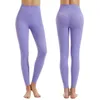 LL pantalons de Yoga nus taille haute pour femmes, pantalons de Fitness, de course à pied, d'entraînement, de sport à séchage rapide