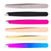 High quality Stainless Steel Tip Eyebrow Tweezers Face Hair Removal Clip Brow Trimmer Makeup Tools in stockl603