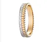 M4qa Designer Bvlger Band Rings une nouvelle haute édition Trésor Famille Dragon Bague Classique 18 carats Or Rose Net Rouge Cadeau de Saint Valentin pour Couple