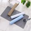 Bath Mats PVC Anti Slip Grid Toilet Floor Mat Shower Bathroom Carpet Home Supplies