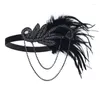 Hair Clips Halloween Headdress Party Dressing Prom Dress Accessories Women's Feather Headband Sexy Band