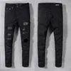 Designer Heren Witte Jeans Heren Jeans Geborduurd Mode Dames Trendy Geperforeerd Zwart Split Bike Slim Fit Motor Sportbroek