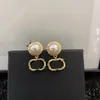 Boucles d'oreilles exclusives Love pour femmes, bijoux de luxe, lettre CCity, marque de styliste, en or, cerceau, ax49i, 2024