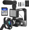 Caméra vidéo Full HD caméscope vlog pour flux en direct WIFI Webcam Vision nocturne 4K 16X Zoom photographie appareils photo numériques 240106