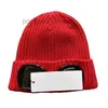 Czapki czapki CP Męskie designerskie designerskie z dzianinowe czapki Extra Fine Fine Merino Wool Goggle Beanie Oficjalna strona internetowa Wersja 1 Nyzy