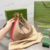 Attacca Borsa a tracolla Bullo a tracolla Attacca Borsa borsetta mezzaluna patchwork ganzosa gancia con cerniera originale specchio di qualità traversa traversa rimovibile