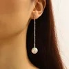 Kolczyki stadningowe Tassel dla kobiet moda w stylu koreańskim Wedding Pearl Pearl Long Earring Daily Wear Jewelry