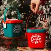 Juldekorationer Merry presentförpackning Candy Cookie Sweets Chocolate Packing Bag Kids Storage Basket Year 2024