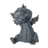 Garden Decorations Dragon Sculpture Decor Harts Ornament för Yoga Room Pose Patio Yard Lawn Porch Figurine