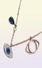 2019 Classic Evil Every Necklace Jewelry for Women Girls Jewelry Set Gift Silver Rose Gold 2Colors 925 Sterling Silver Plated2362129