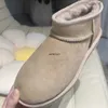 Ultra Mini Plataforma Bota Designer Mulher Inverno Tornozelo Austrália Areia Mostarda Semente Botas de Neve Pele de Carneiro Cowskin Australiano Quente Tasman Tazz Fur Booties