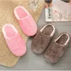 Slippers Women Indoor Warm Plush Home Autumn Winter Shoes Man House Flat Floor Soft Silent Slides For Bedroom Household