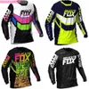 Sju9 2024 Fashion T-shirt Mountain Bike Suit Foxx Men's T-shirts 180 Prizm Mx Motocross Scooter Dh Bmx Motorcycle Dirt Mountain Offroad Team Racing