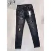 Pantalones de la marca púrpura pantalones diseñador para hombres jeans jeans jeans rectos pantalones de baja altura diseño recto reto