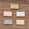 Pendentif Colliers 5pcs / lot Enveloppe Boîte Creuse Mesh Portefeuille Forme Po Médaillon Charmes Pour DIY Mémoire Collier Fabrication De Bijoux