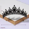 Hair Clips Itacazzo Bridal Headwear Black-Colour Women's Retro Walk Show Crown Performance Tiaras