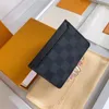 Högkvalitativ designer Bag Card Wallet Mens Womens Coin Purse Fashion Leather Card Holder Credit Card Mezzanine med Original Box 62666