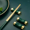 箸高品質の金属合金ホルダー中国語箸レストスプーンスタンドラック枕形状アートクラフトキッチンツール