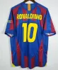 RONALDINHO Maillots de football rétro 09 10 Milan Maillot vintage 2002 Barsil Chemises de football classiques Barca 03 04 05 06 07 08 Kit